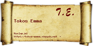 Tokos Emma névjegykártya